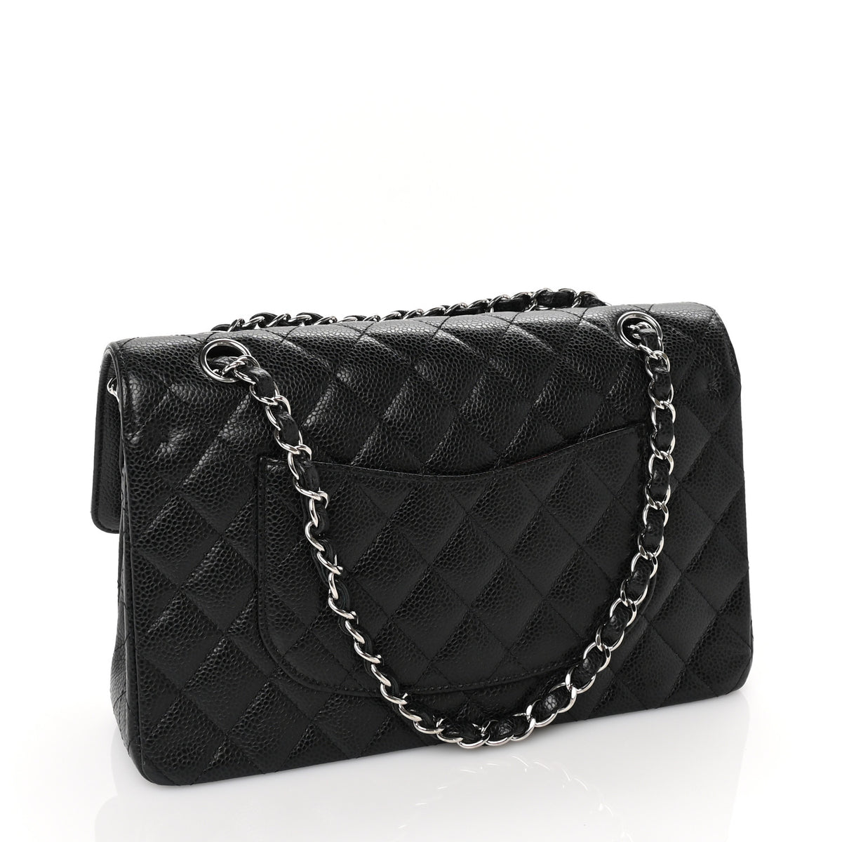 Chanel Caviar Quilted Medium Double Flap Black 2 of 9