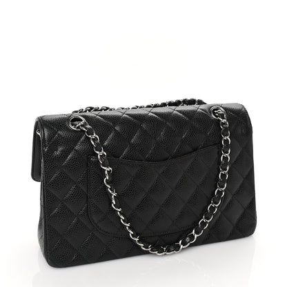Chanel Caviar Quilted Medium Double Flap Black 2 of 9