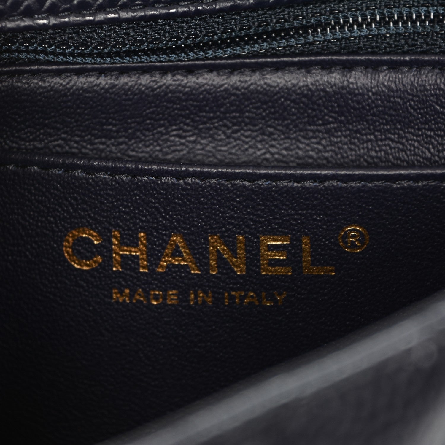 Chanel Caviar Quilted Mini Square Flap Navy 6 of 7