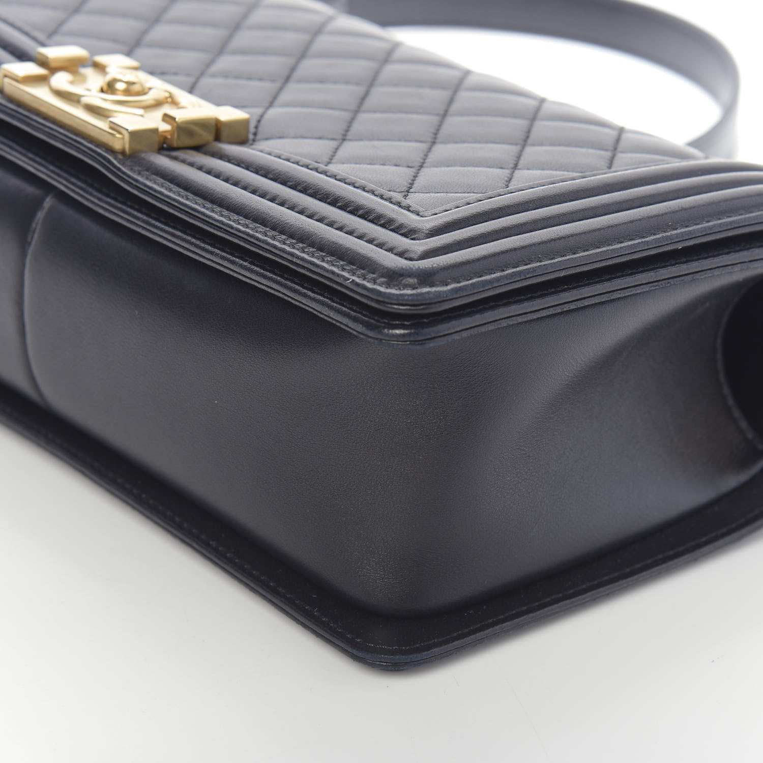 Chanel Lambskin Quilted Medium Boy Flap Black 7 of 12