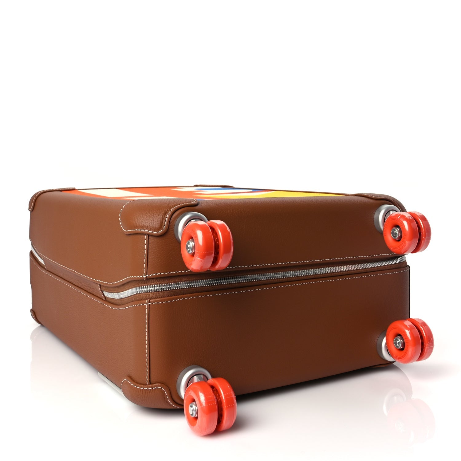 Hermes Canvas Taurillon Regate RMS Rolling Trolley Luggage Multicolor 3 of 7