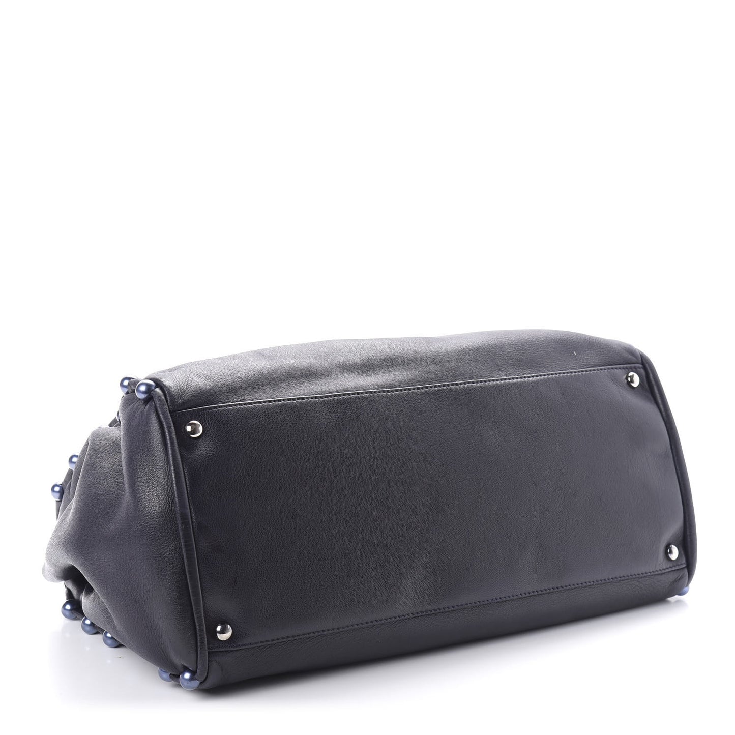 Lambskin Pearl Obsession Tote Navy