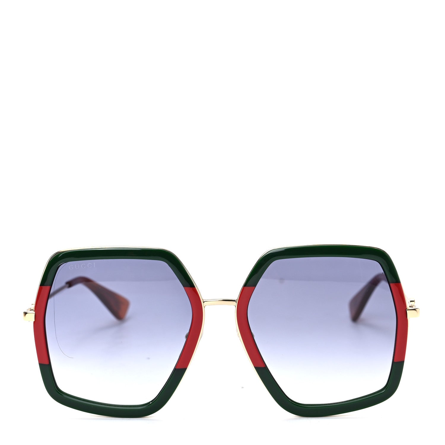 Gucci Square Frame Web GG0106S Sunglasses Tortoise 2 of 6