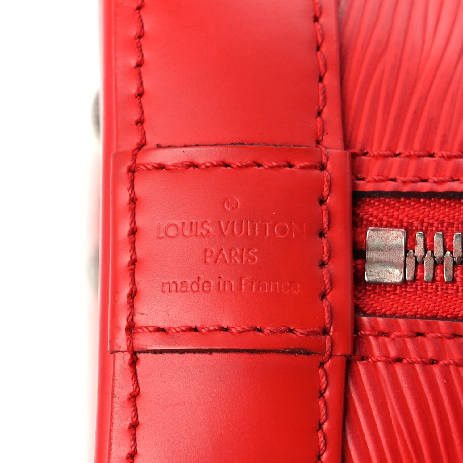 Louis Vuitton Epi Alma BB Castillan Red 5 of 8
