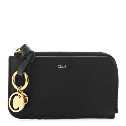 Chloe Calfskin Alphabet Purse Wallet Black 1 of 7