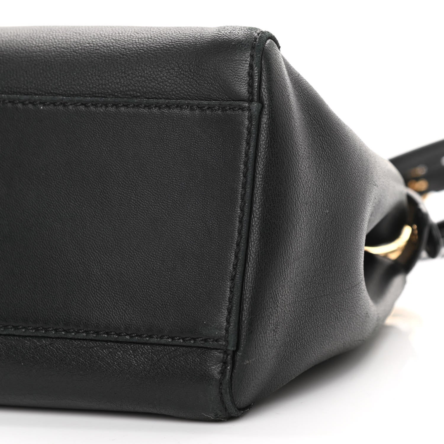 Fendi Nappa Mini Peekaboo Iconic Satchel Black 11 of 11