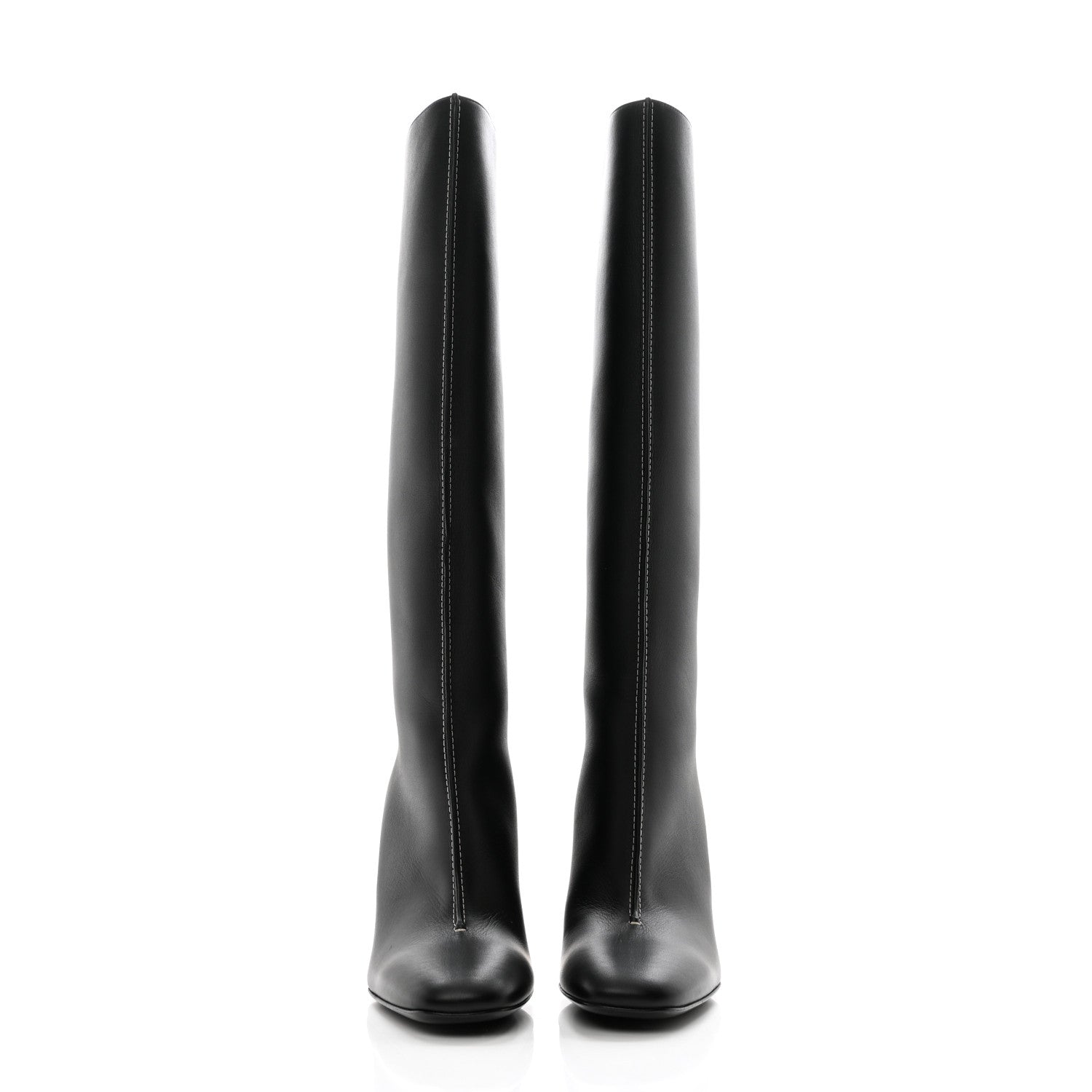 Hermes Calfskin Dressage Boots 37.5 Black 2 of 8