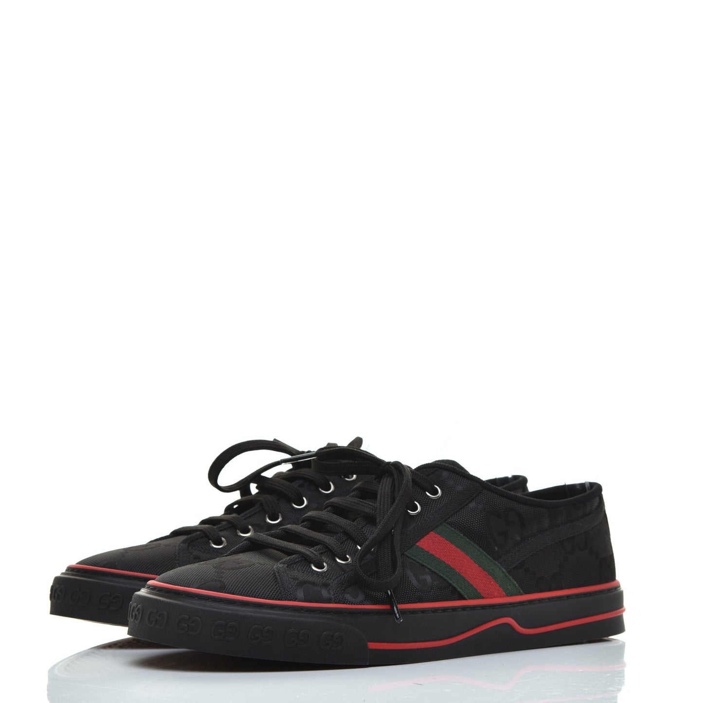 Econyl Nylon Web Monogram Off The Grid Mens 1977 Tennis Sneakers 10 Black