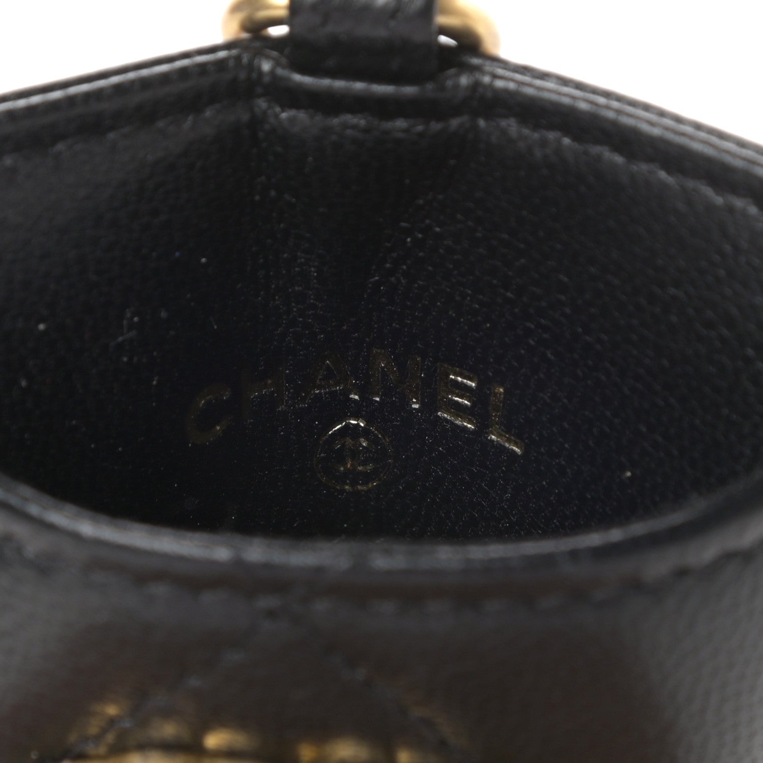 Chanel Goatskin Quilted Chanel 19 Card Holder On Chain Black 5 of 7