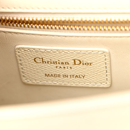 Christian Dior Grained Calfskin 30 Montaigne Flap Bag White 6 of 10