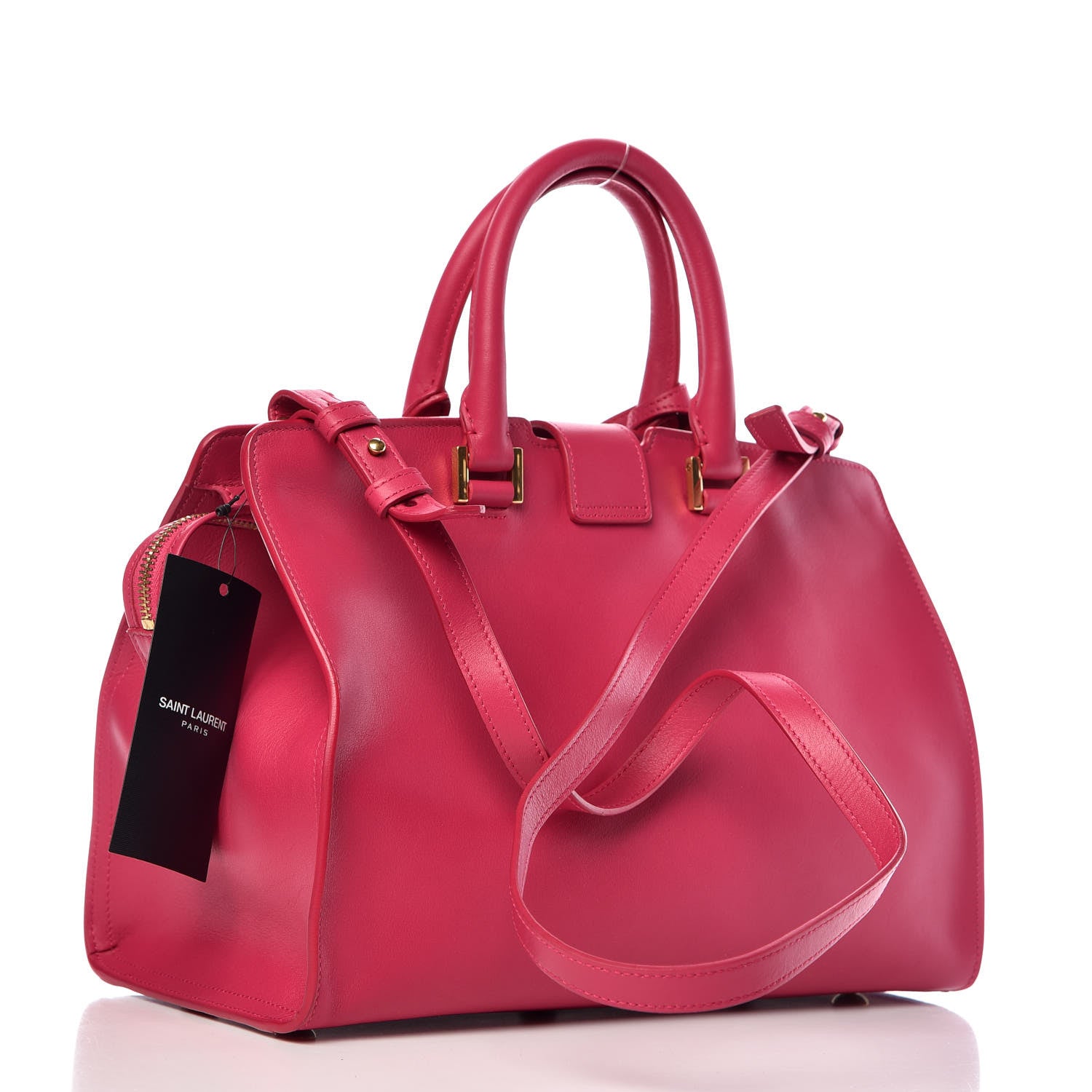 Saint Laurent Calfskin Small Classic Y Cabas Fuchsia 3 of 14
