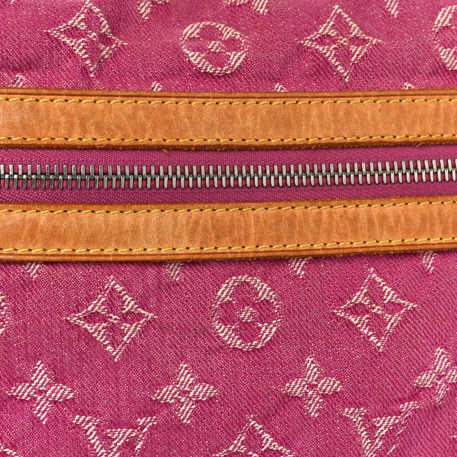Louis Vuitton Denim Baggy GM Fuchsia 9 of 13
