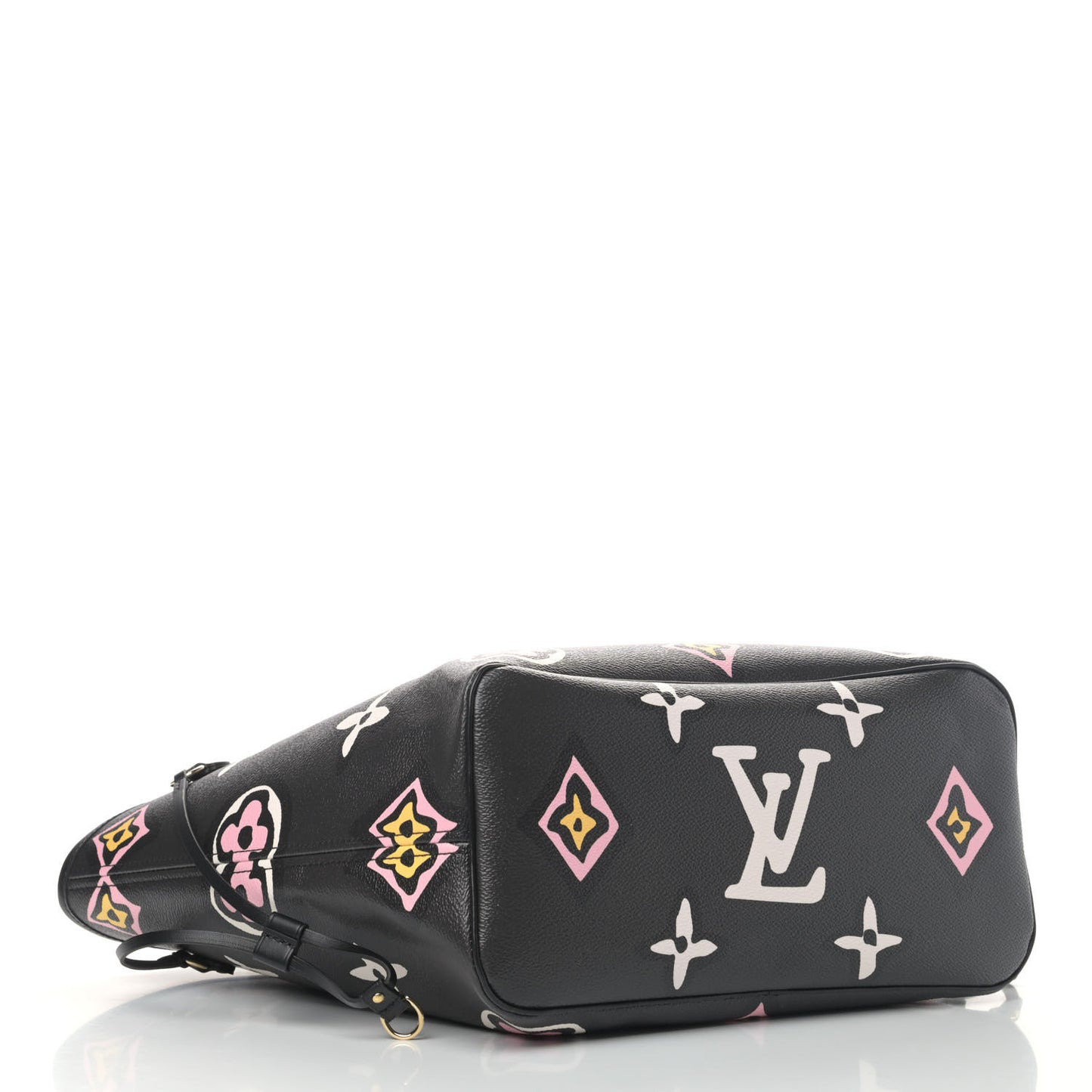 Monogram Giant Wild At Heart Neverfull MM Black
