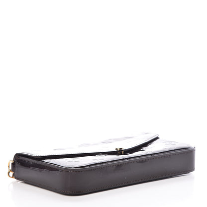 Louis Vuitton Vernis Pochette Felicie Chain Wallet Amarante 5 of 12
