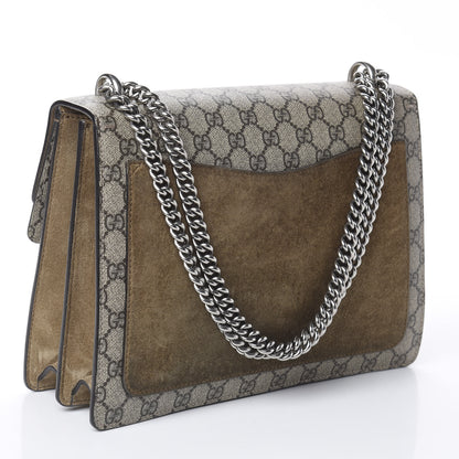 Gucci GG Supreme Monogram Medium Dionysus Shoulder Bag Taupe 2 of 8