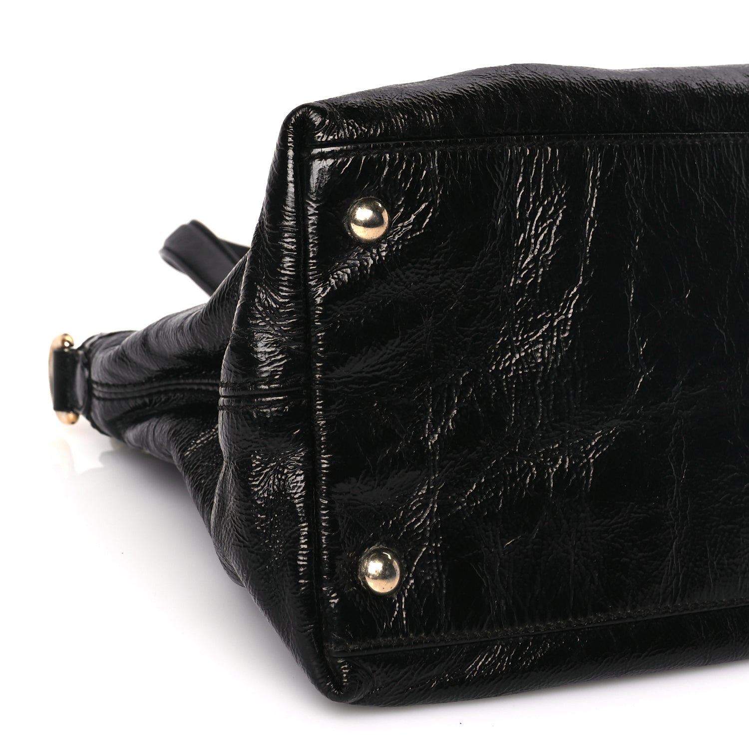 Gucci Vernice Naplack Small Soho Top Handle Satchel Black 8 of 9