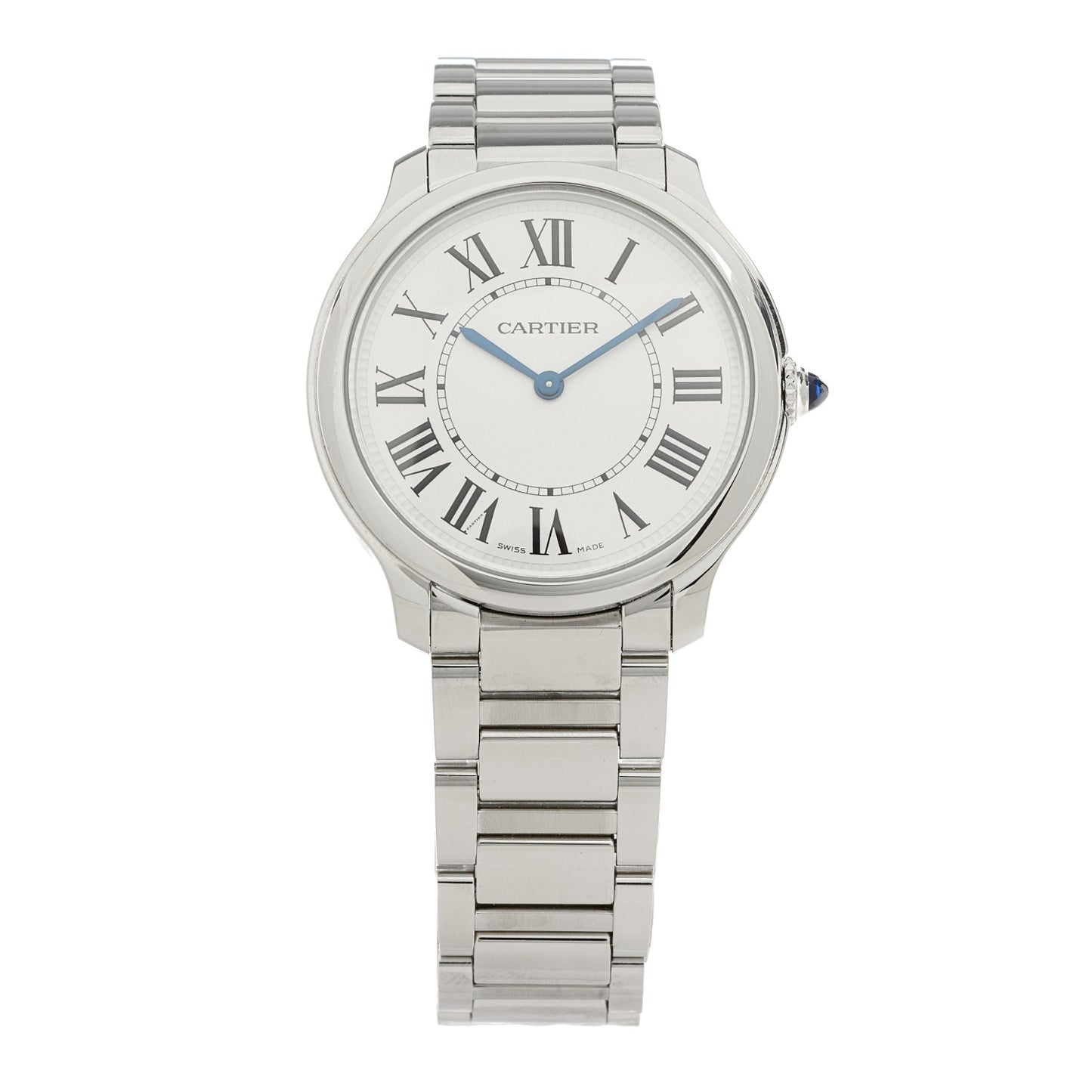 Stainless Steel 36mm Ronde Must de Cartier Quartz Watch