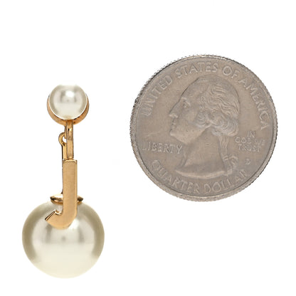 Christian Dior Pearl My ABCDior J Tribale Earring Gold 2 of 4