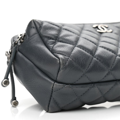 Chanel Calfskin Quilted Waist Bag Dark Grey 9 of 15