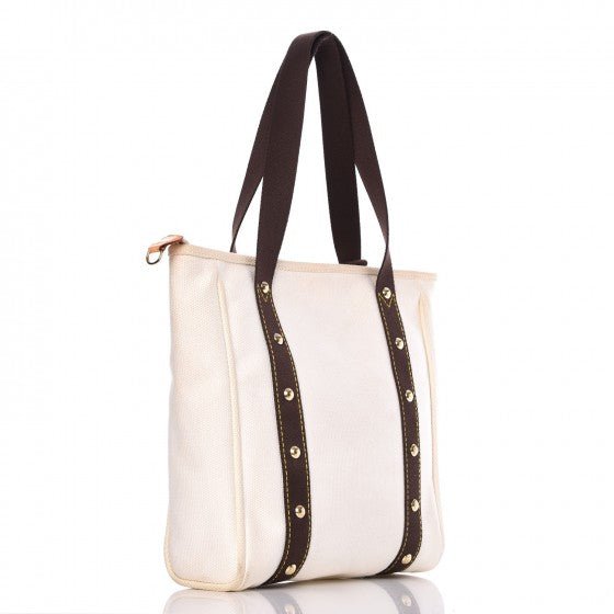 Toile Antigua Cabas MM Tote White