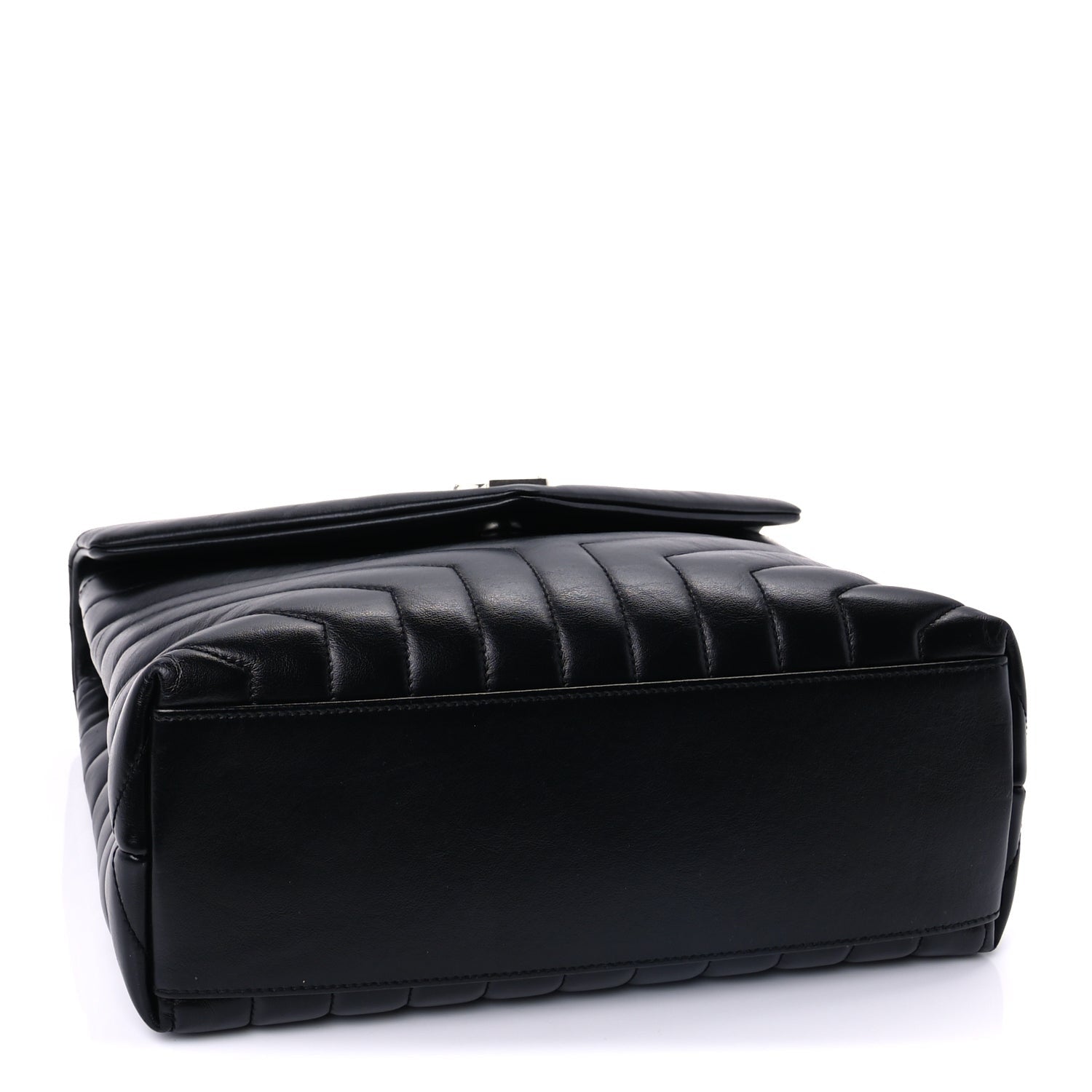 Saint Laurent Calfskin Y Quilted Monogram Medium Loulou Chain Satchel Black 3 of 8