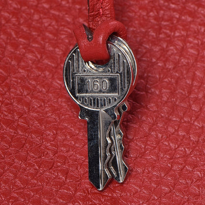 Hermes Taurillon Clemence Birkin 35 Rouge Casaque 30 of 36