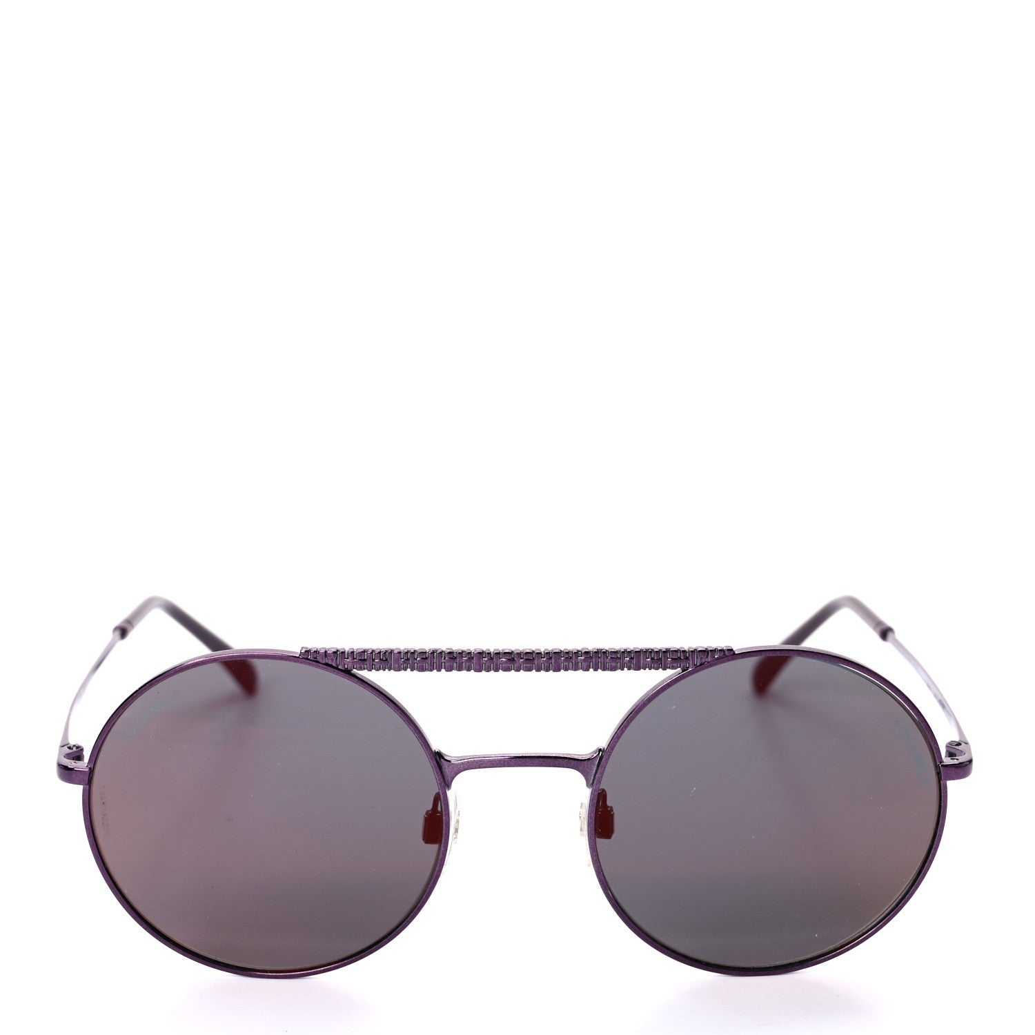 Chanel Metal Winter Round Sunglasses 4232 Bordeaux 2 of 7