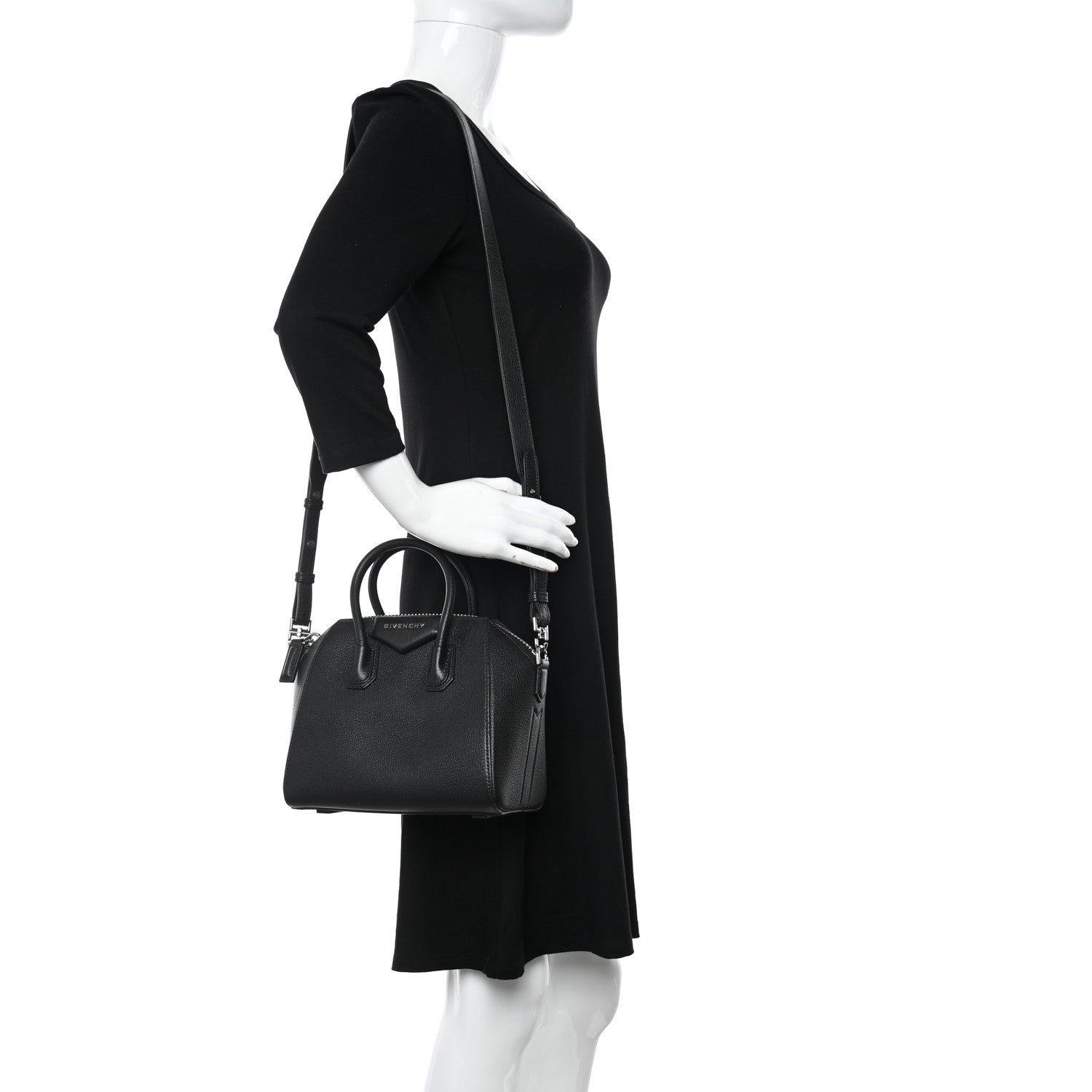 Givenchy Sugar Goatskin Mini Antigona Black 2 of 11