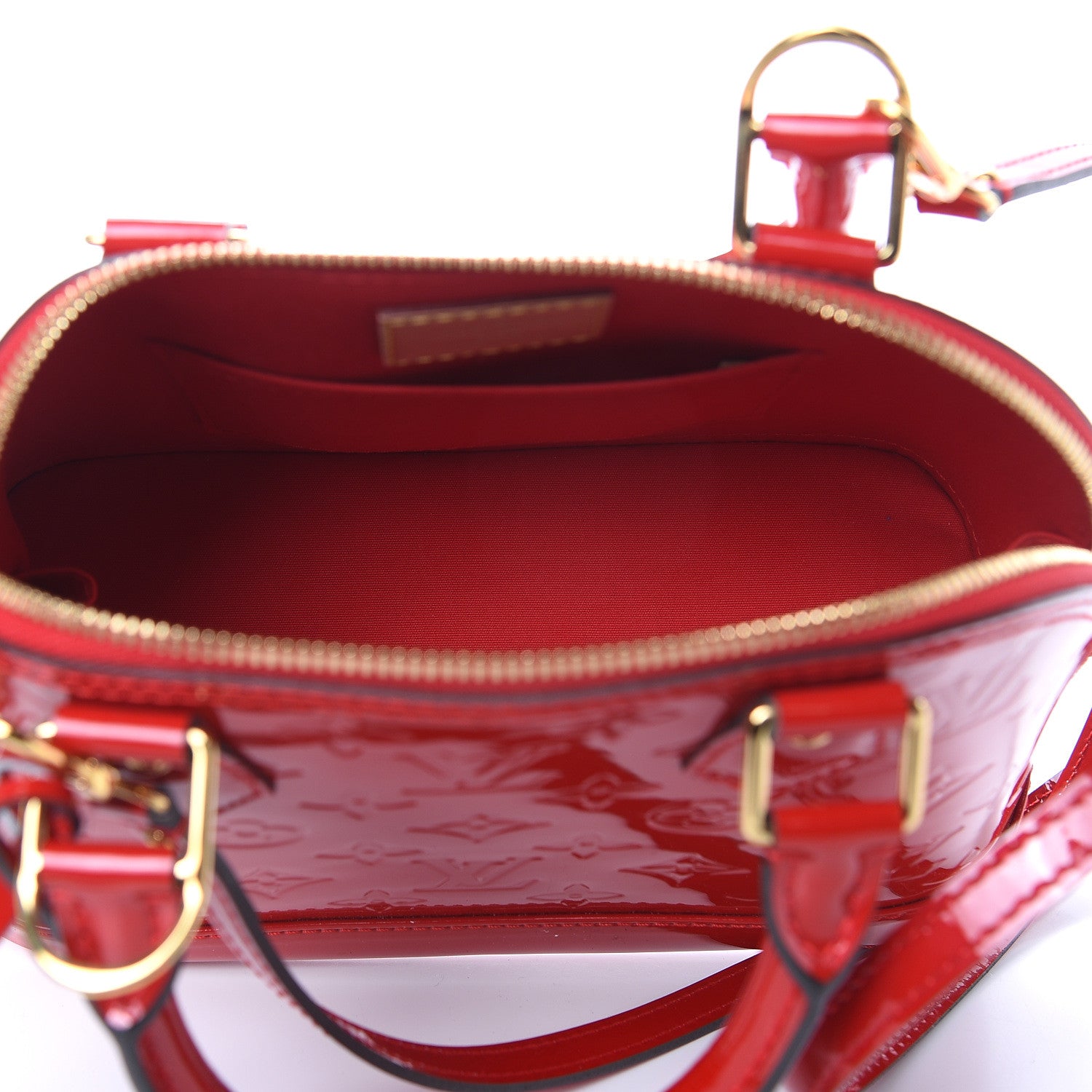 Louis Vuitton Vernis Alma BB Cherry 6 of 9