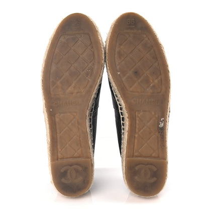 Chanel Calfskin CC Espadrilles Black 6 of 9