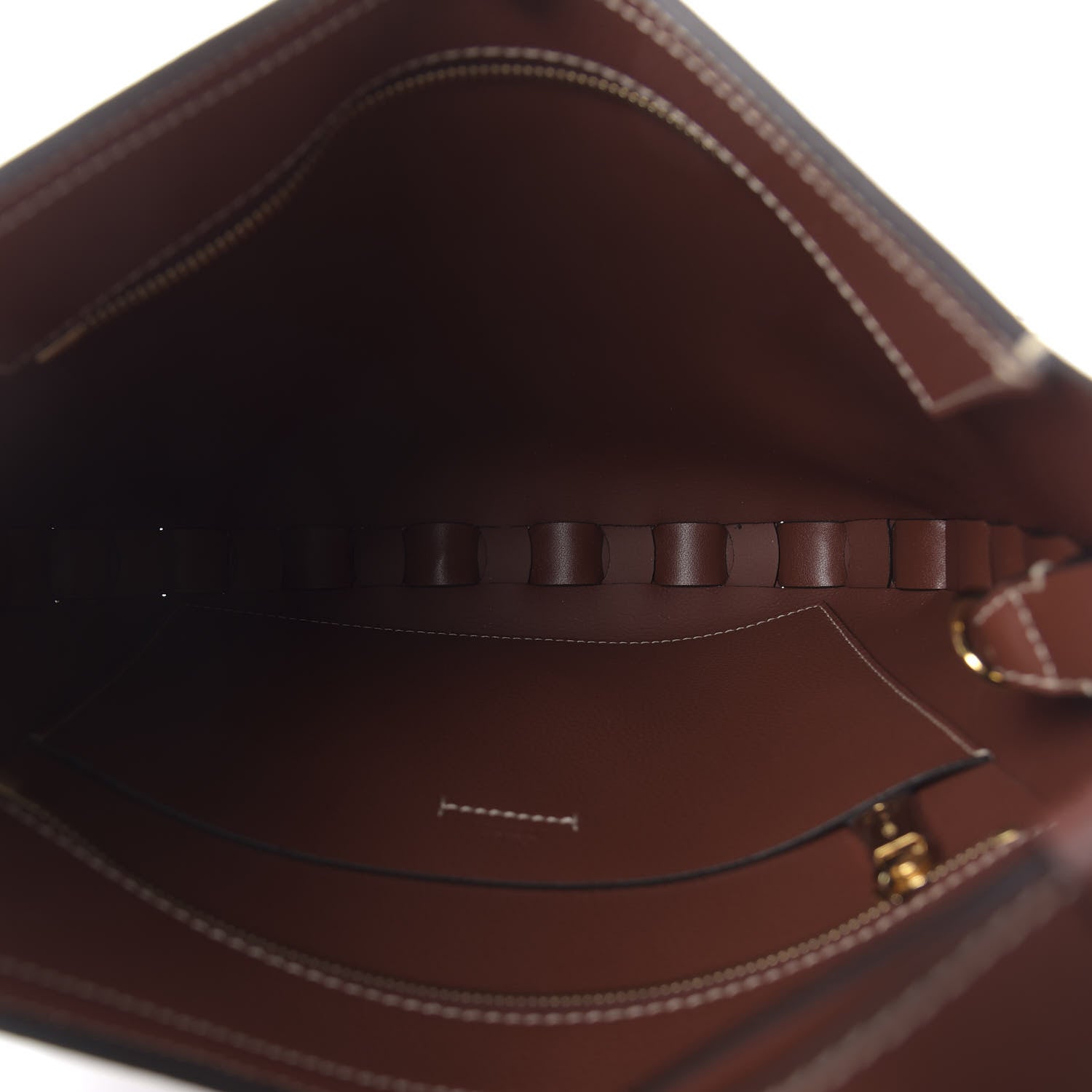 Chloe Small Grain Smooth Calfskin Medium Darryl Hobo Sepia Brown 5 of 9