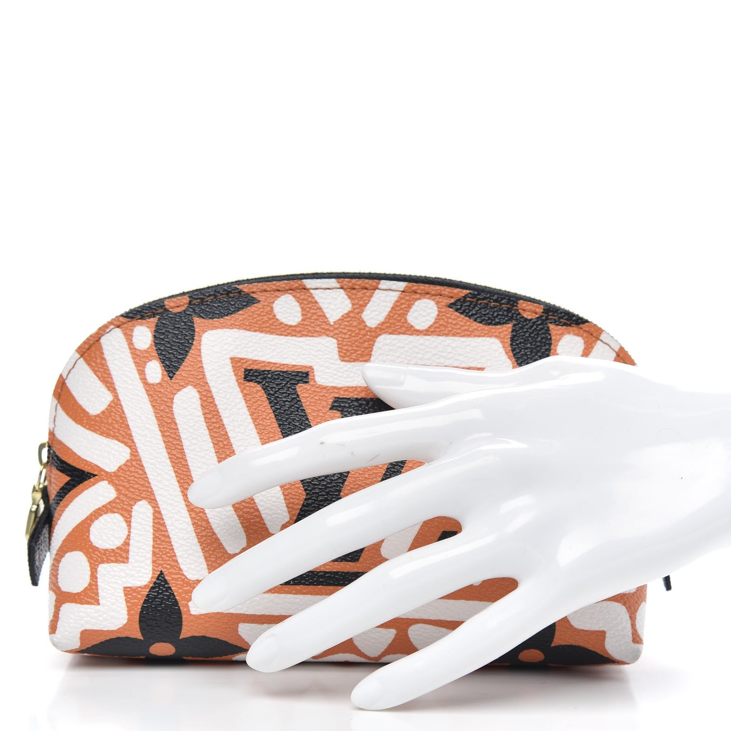 Louis Vuitton Monogram Giant Crafty Cosmetic Pouch Crème Caramel 2 of 9