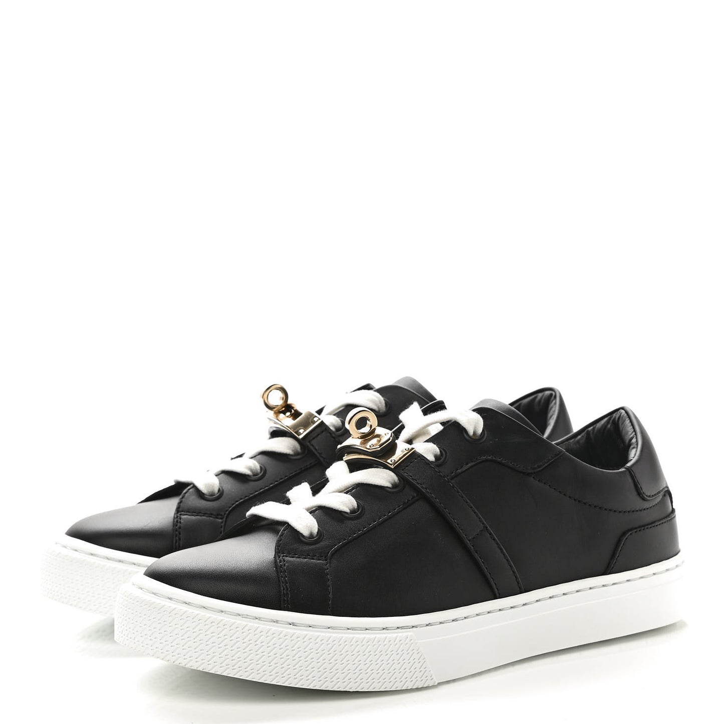 Calfskin Day Sneakers 35.5 Black