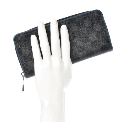 Louis Vuitton Damier Graphite Zippy Vertical Wallet Neon 2 of 8