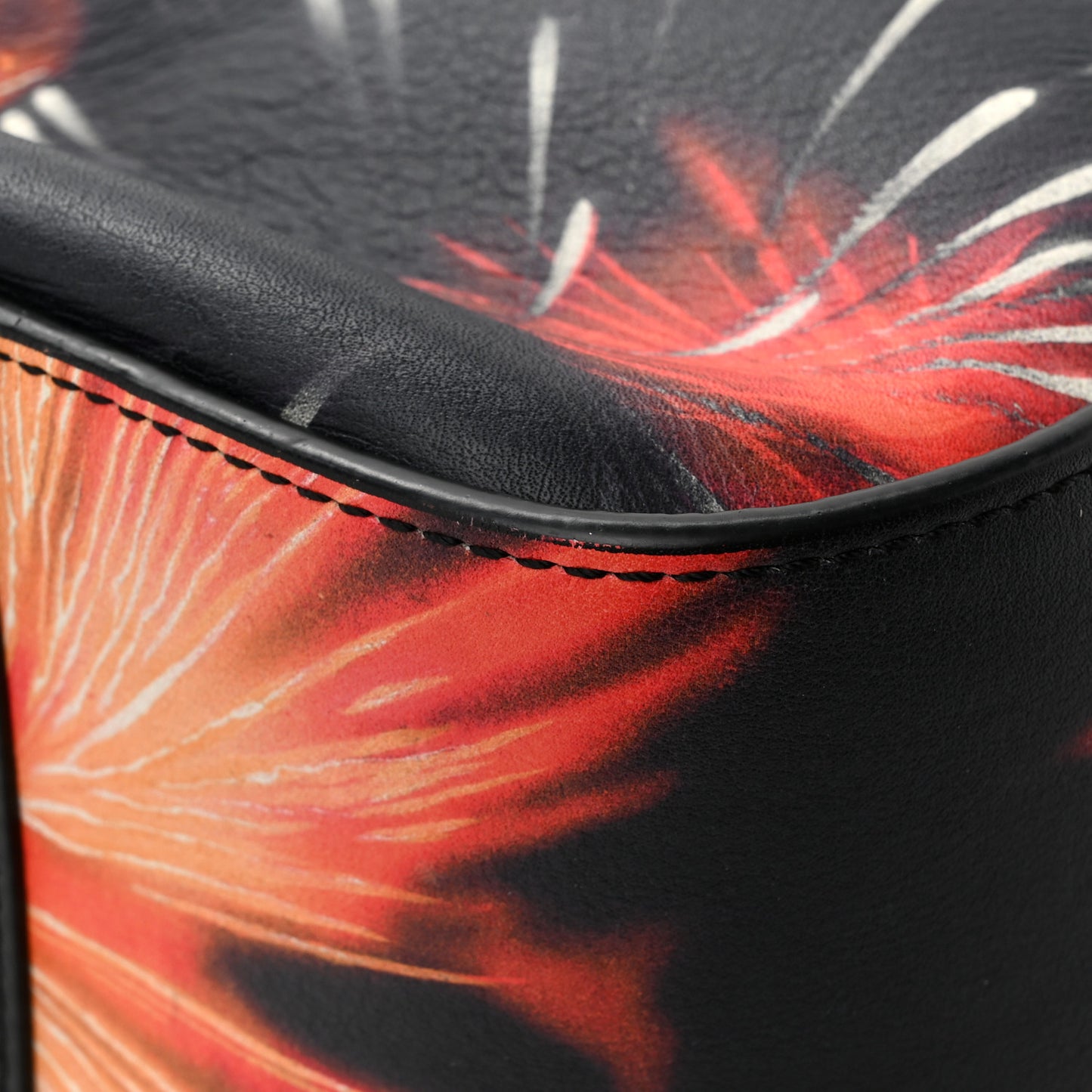Calfskin Small Lunar New Year 2018 Hammock Shoulder Bag Black Multicolor
