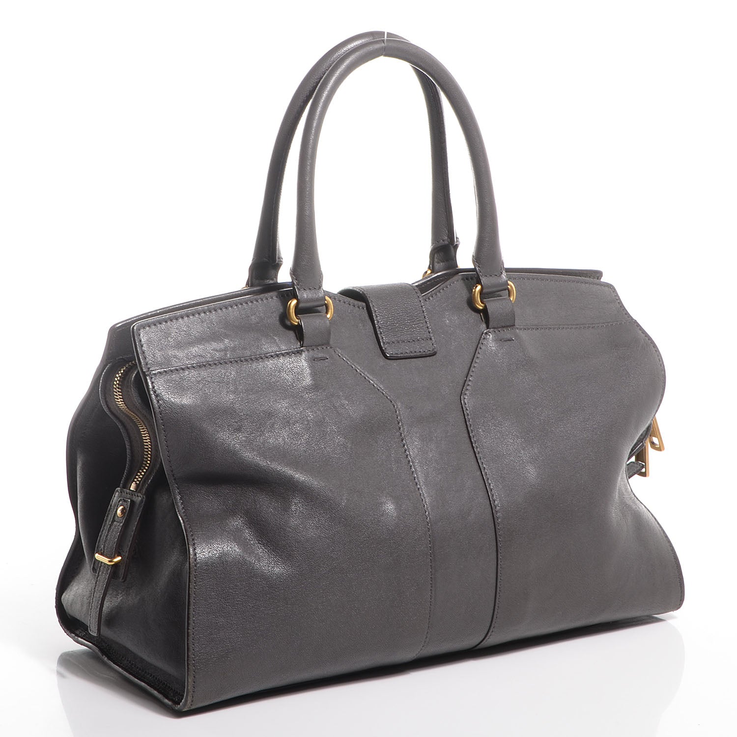 Saint Laurent Sheepskin Medium Cabas ChYc Light Seppia 3 of 10