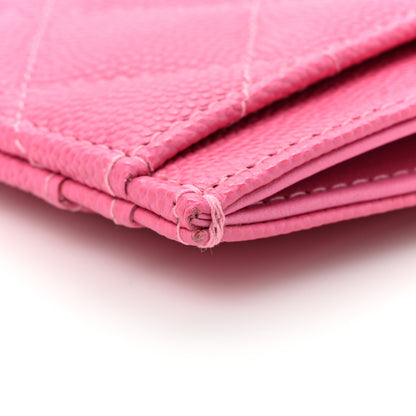 Chanel Caviar Quilted Card Holder Fuchsia 11 of 11