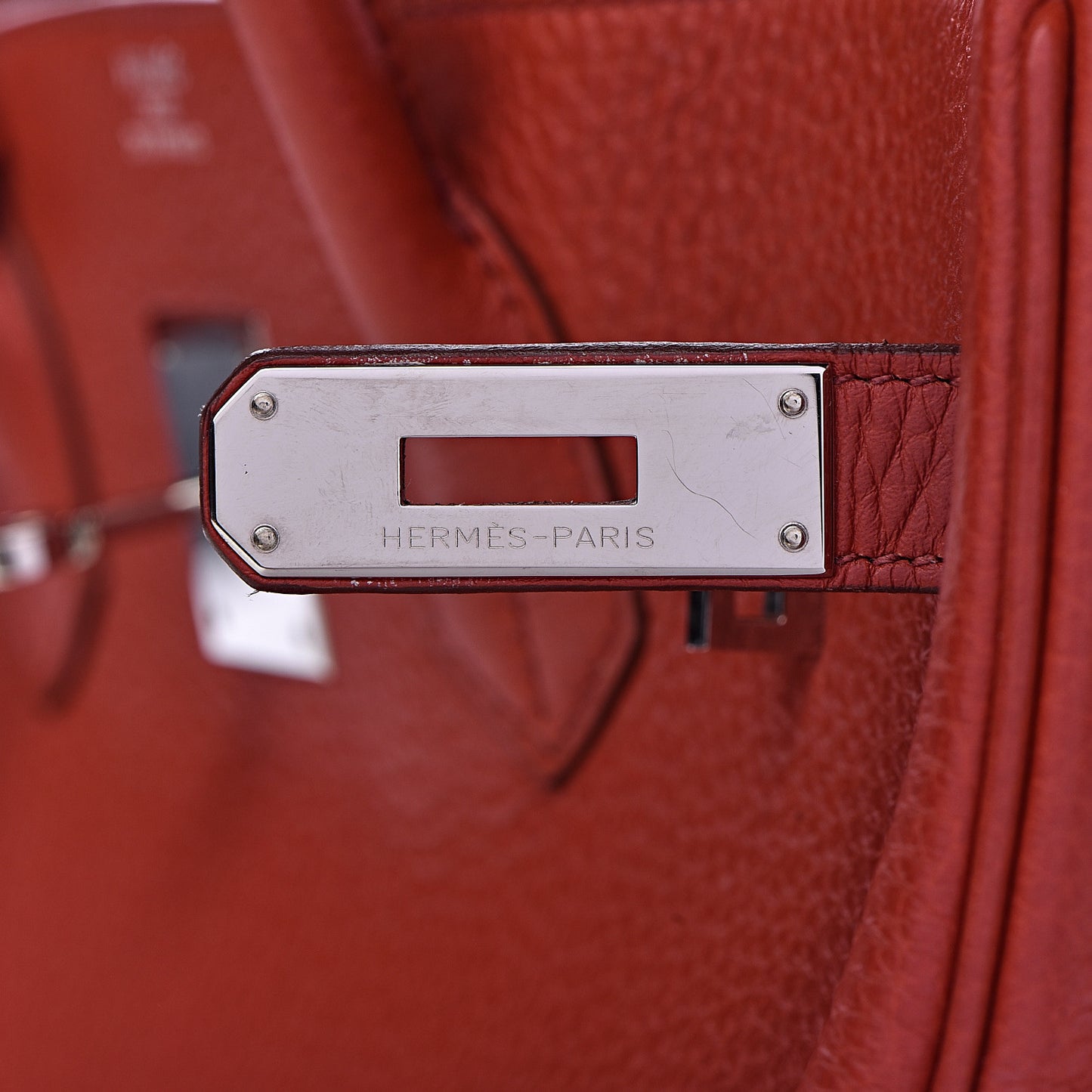 Taurillon Clemence Birkin 35 Rouge Venetian