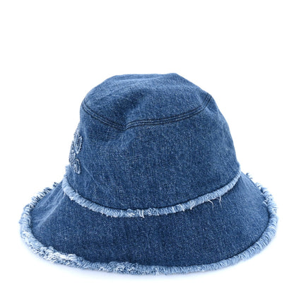 Miu Miu Denim Logo Bucket Hat S Blue 3 of 5
