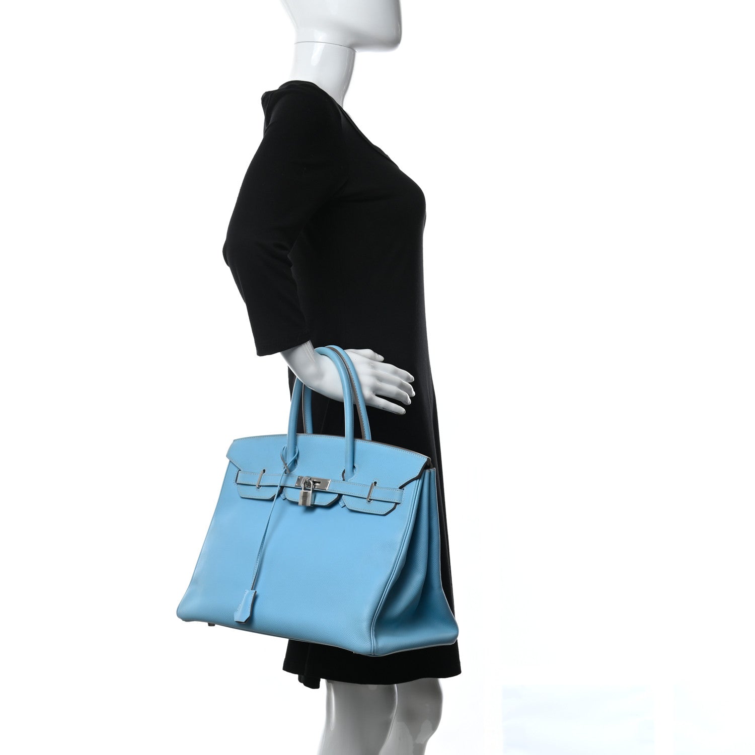 Hermes Epsom Candy Birkin 35 Celeste Mykonos 2 of 11