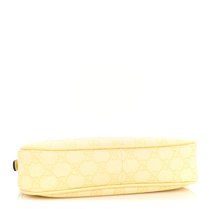 Gucci GG Supreme Monogram Emblem Shoulder Bag Yellow 3 of 8