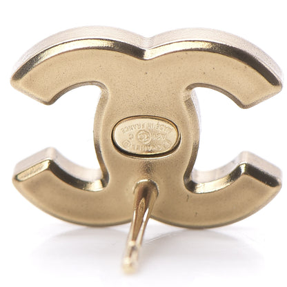 Chanel Crystal CC Earrings Gold 4 of 5