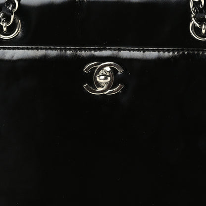 Chanel Glazed Calfskin Shoulder Bag  Black 7 of 9