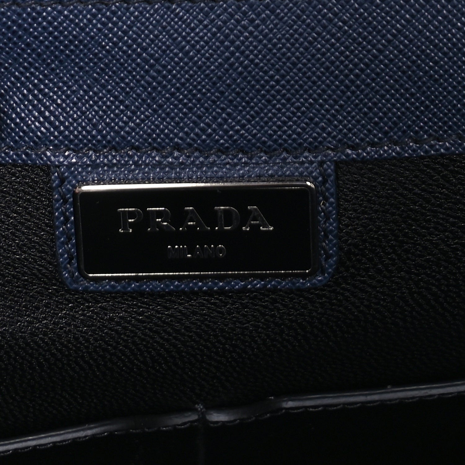 Prada Saffiano Briefcase  Baltico 6 of 6