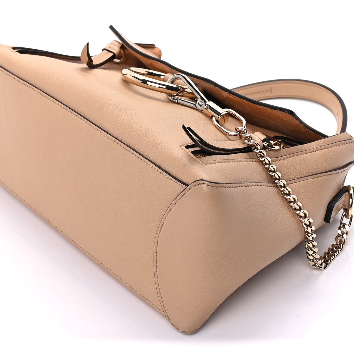 Calfskin Medium Faye Day Shoulder Bag Blush Nude