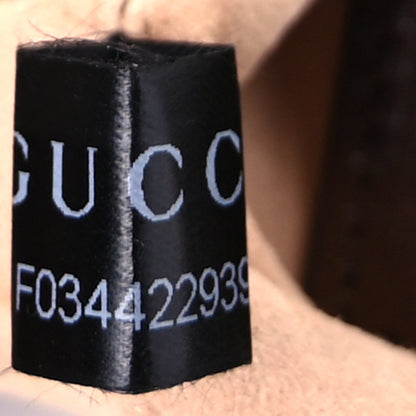 Gucci GG Supreme Monogram Azalea Calfskin Web Mini Jackie 1961 Hobo  Beige Ebony Brown Sugar 6 of 7