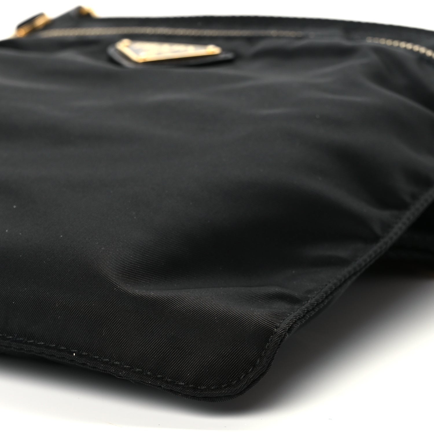 Prada Nylon Vela Flat Messenger Bag Black 9 of 11