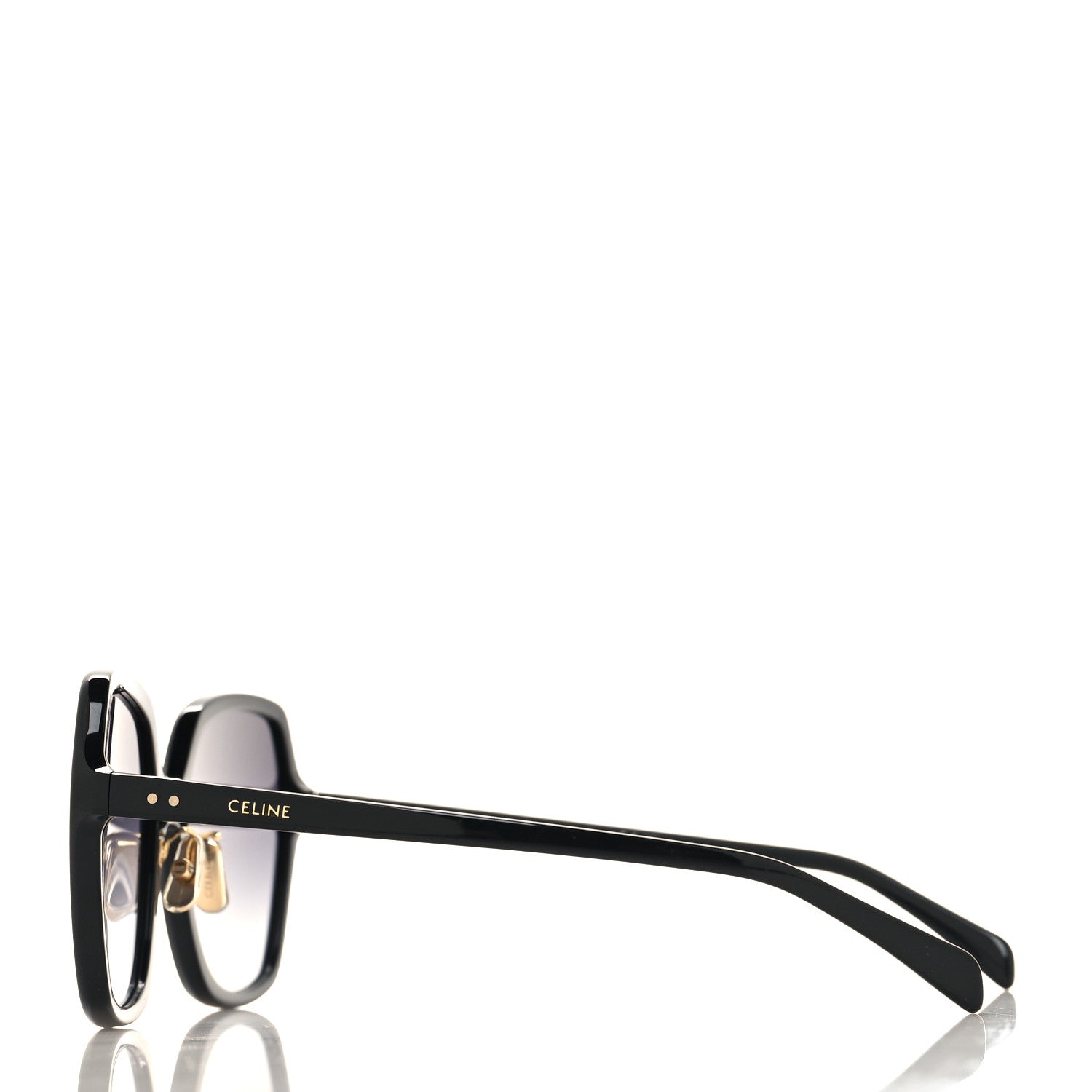 Celine Acetate Square Sunglasses CL40230F Black 3 of 7