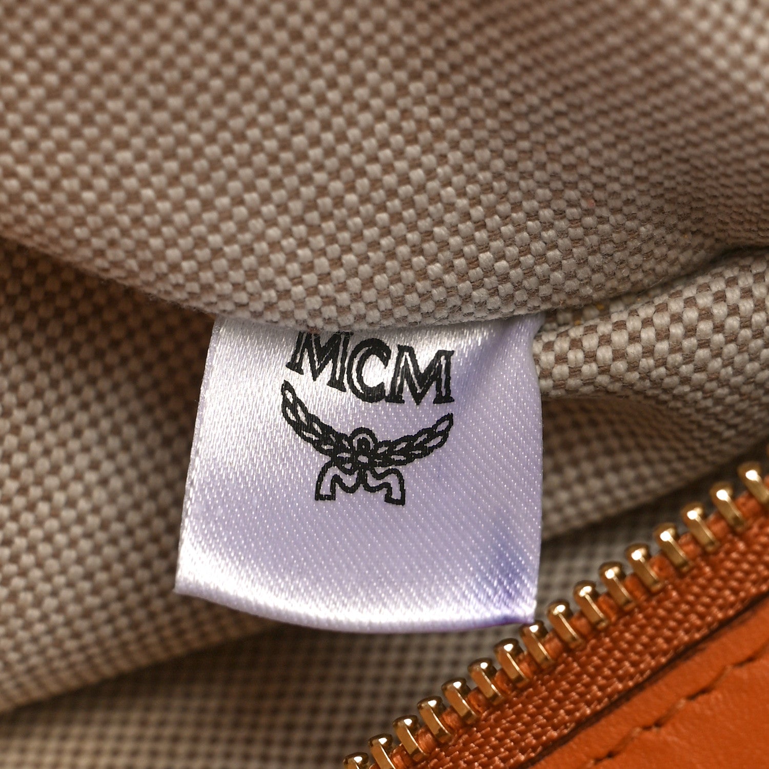 MCM Visetos Medium Delmy Shopper Tote Brown 7 of 17