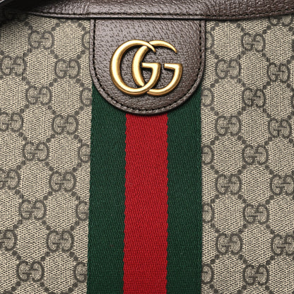 Gucci GG Supreme Monogram Web Small Ophidia Half Moon Hobo Brown 8 of 10